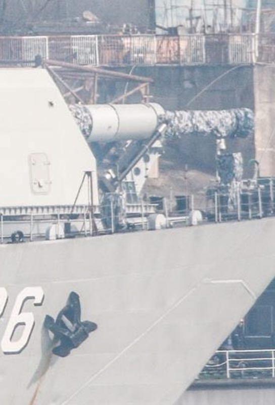 国产电磁炮装上055大驱啥模样?这组模型图告