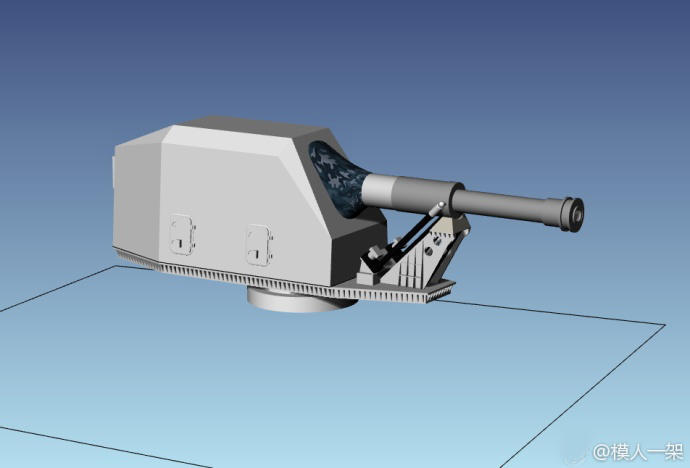 国产电磁炮装上055大驱啥模样?这组模型图告