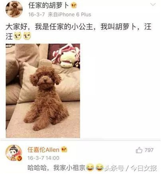 任嘉伦晒宝宝小手照宣布当爸 女友变老婆聂欢是谁个人