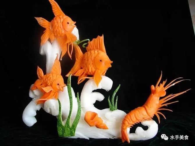 食品雕刻特牛作品