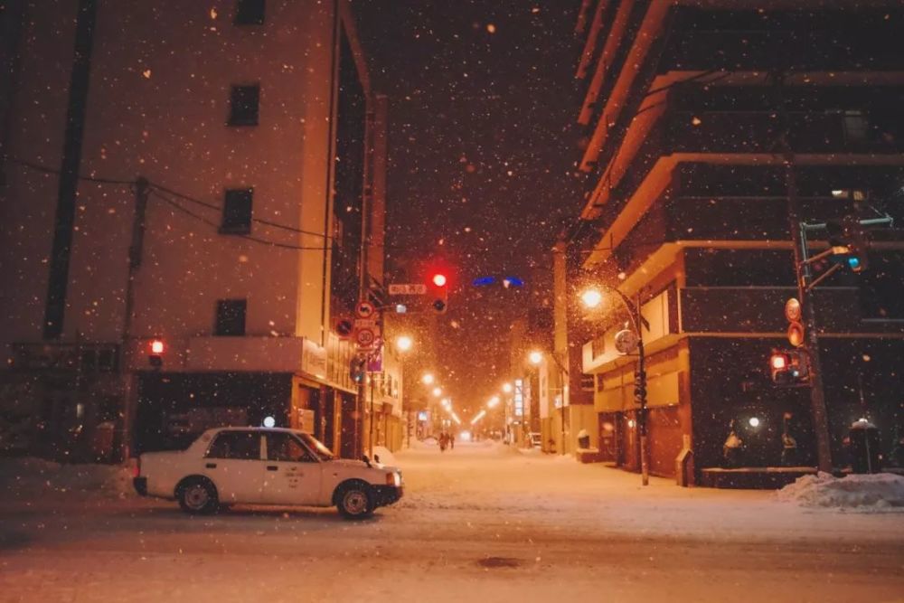 迷幻雪夜,素裹森林,婀娜大山