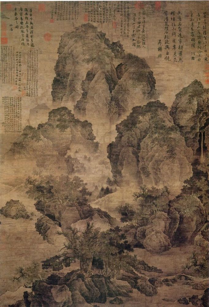 范宽,溪山行旅图,郭熙,仿范宽山水图,山水画