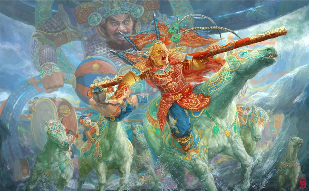 "俺老孙就是五百年前大闹天宫的齐天大圣,曾打败十万天兵天将……" 不