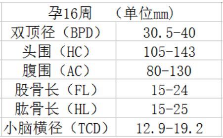最齐全的胎儿十个月发育指标对照,干货收藏!