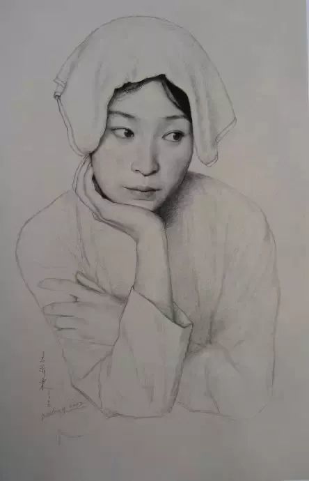 中国唯美素描画