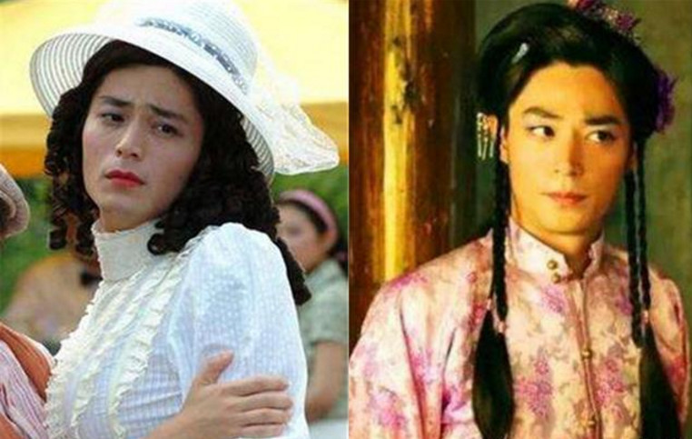 男星穿女装:何炅是小燕子翻版,邓超成性感女郎