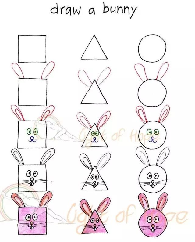 有一种爸爸叫,用正方形三角形画出整个动物园,你家有吗?