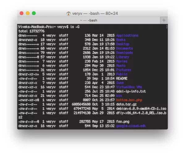 如何在 Linux\/Unix的Bash 中打开或关闭 ls 命令