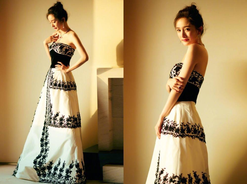 杨幂仙女裙现身被赞美若天仙,网友:想打包带