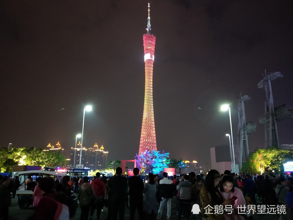 2018海心沙观赏灯光秀,广州上演梦幻的花花世界