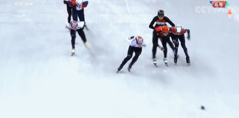 平昌冬奥短道50次犯规!1张黄牌 中国加拿大各9例最多