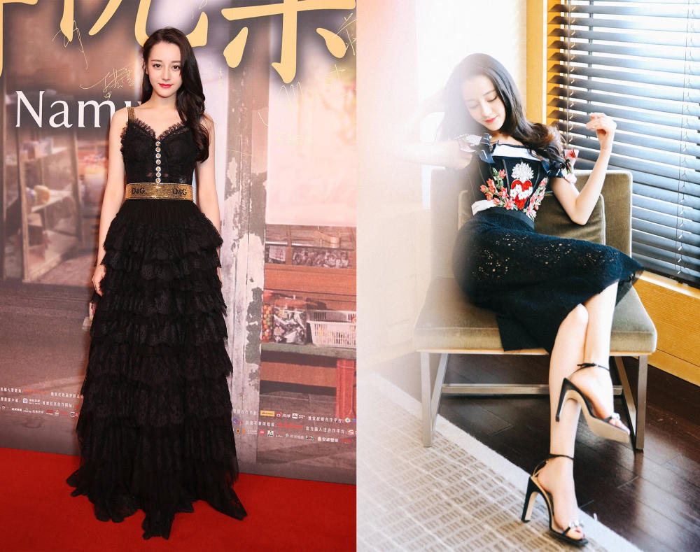 迪丽热巴穿过的超美礼服,最后一件中国风连衣