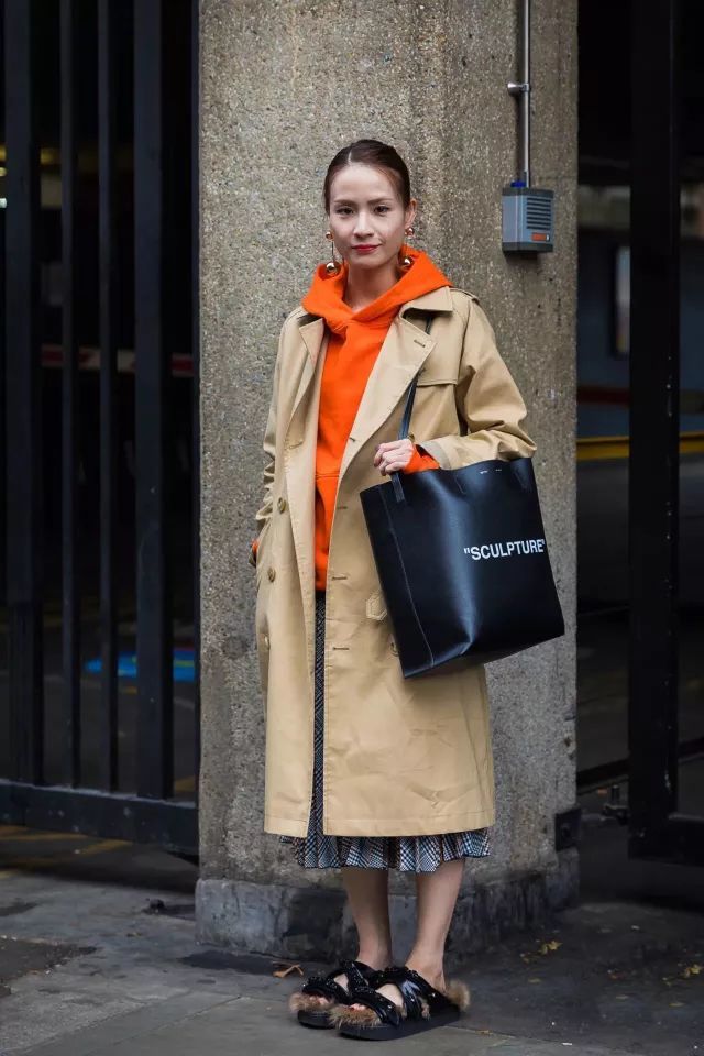 风衣叠穿 2018早春最时髦的穿法