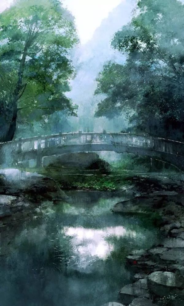45张唯美古风插画风景壁纸