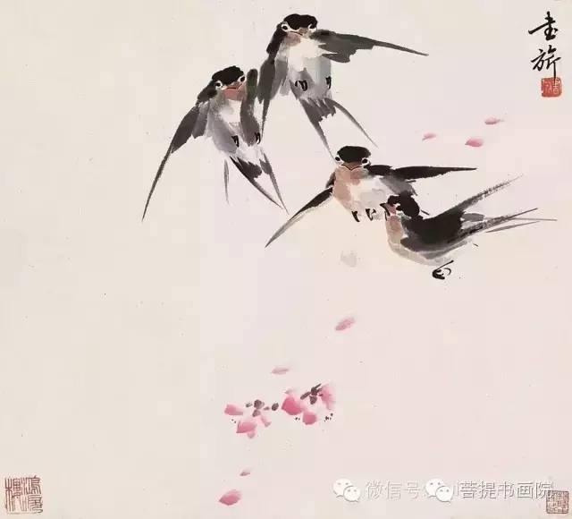 国画——燕子等飞禽的画法