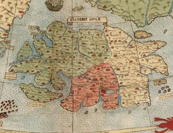 十六世纪地图完整面世,那时的日本和现在可完