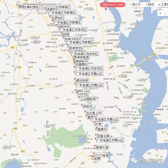 湛江大道线路分布图