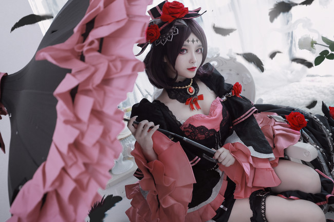 王者荣耀 露娜 哥特玫瑰 cosplay