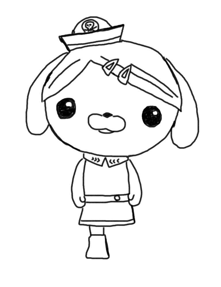 亲子简笔画-教你画海底小纵队之达西西dashi