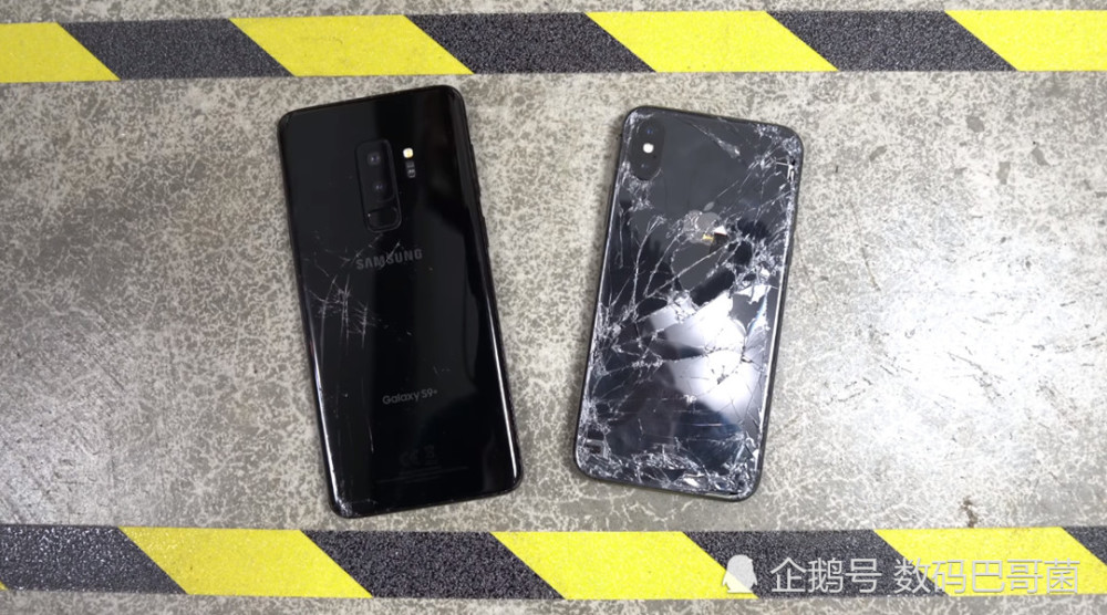 三星S9+\/苹果iPhone X跌落及防水测试:到底哪