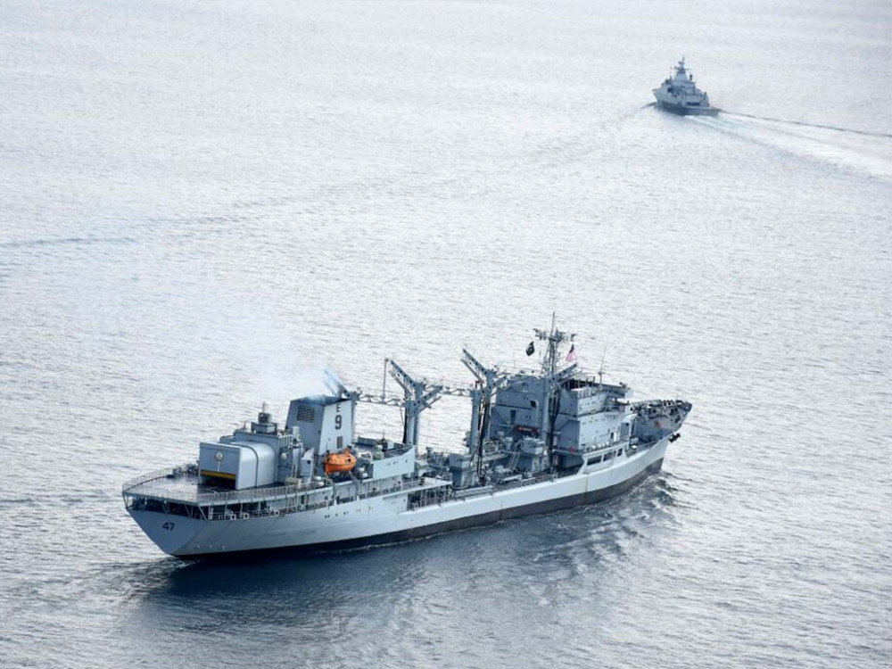 巴基斯坦举行海空联合演习,战机舰船导弹全都