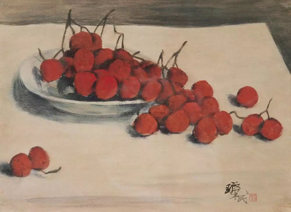 王肇民的静物水彩作品