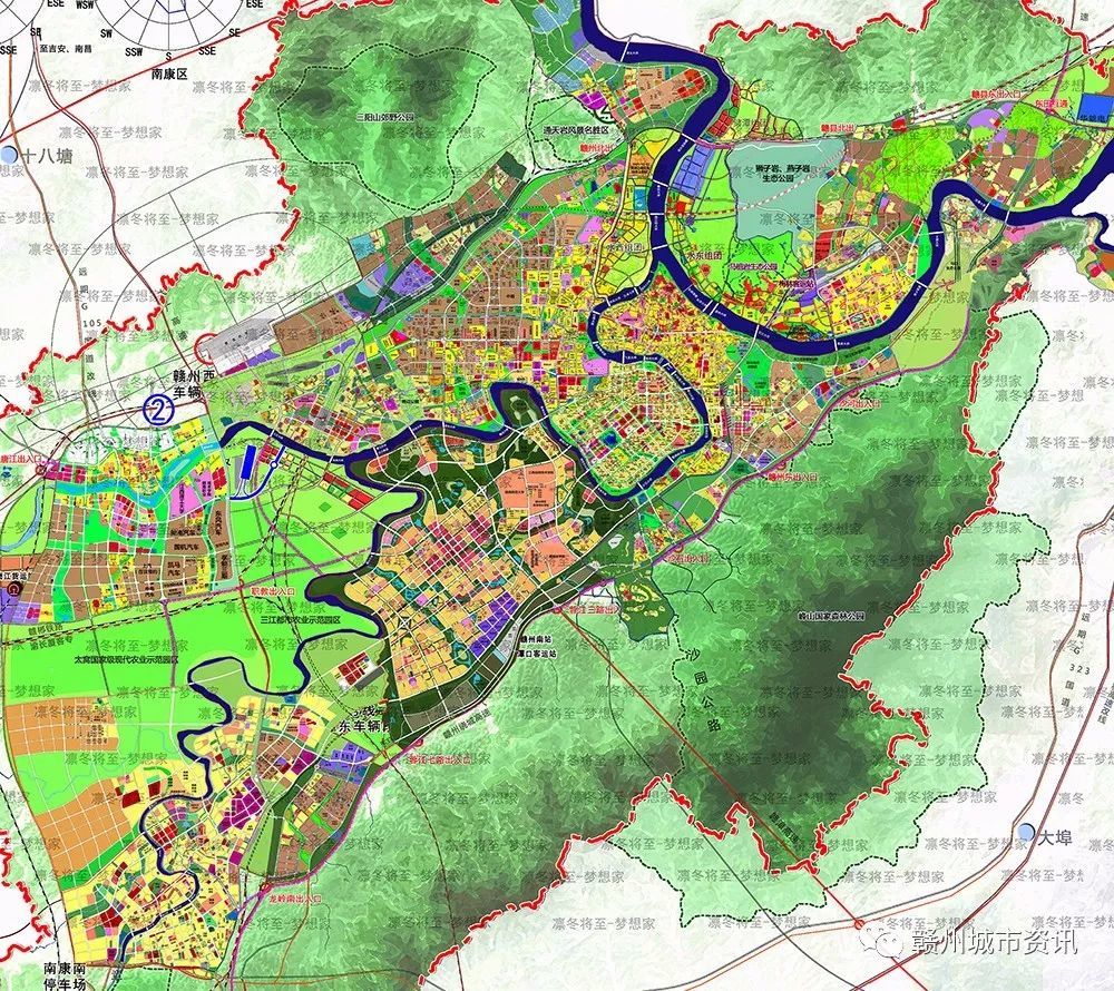 赣州市中心城区图纸标注-2018年06月更新版