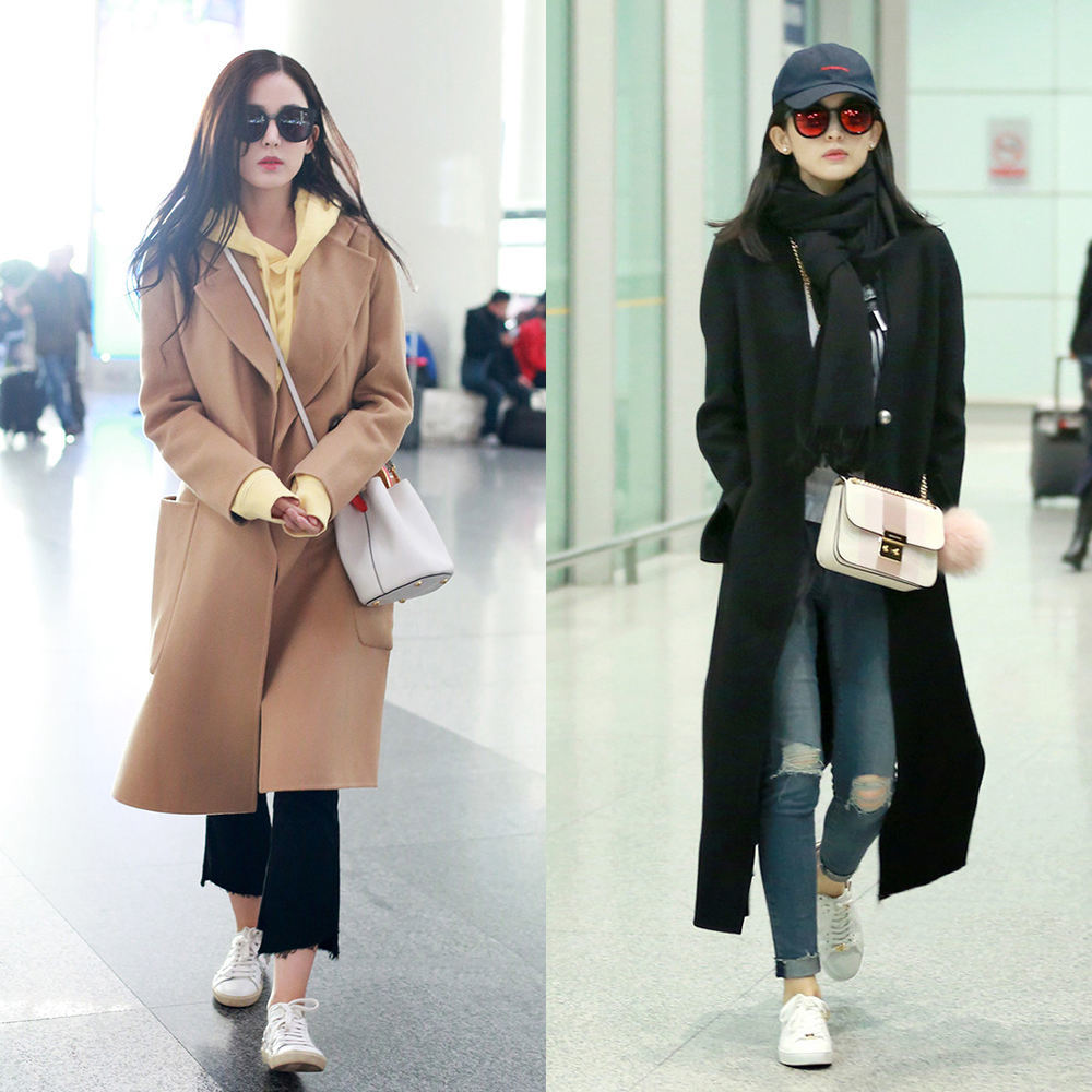 迪丽热巴刘诗诗教你穿小白鞋,开春一定美到爆