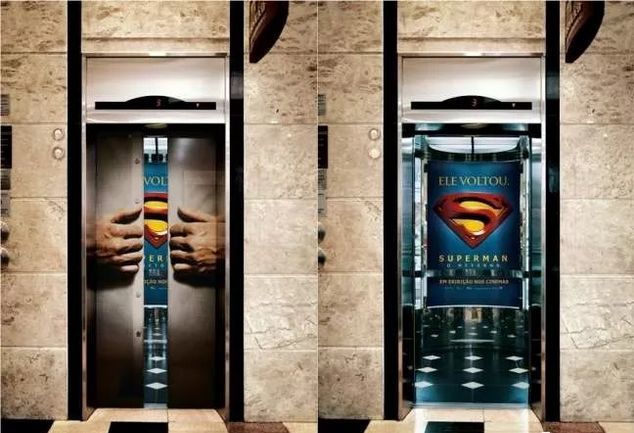 看多了无聊的平面广告,视频广告,那些利用电梯门开合设计的创意广告