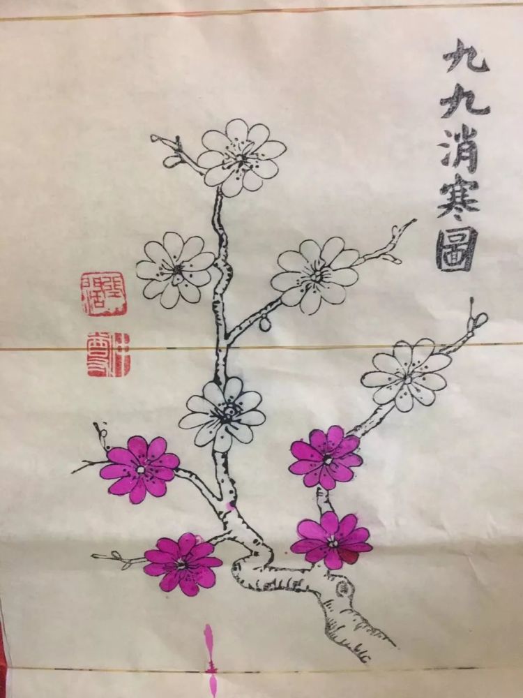 九九第九天——九九消寒图,"阔爷"九九八十一天的"物候日志"