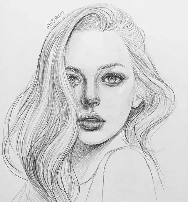 素描中的美女,让你看个够!