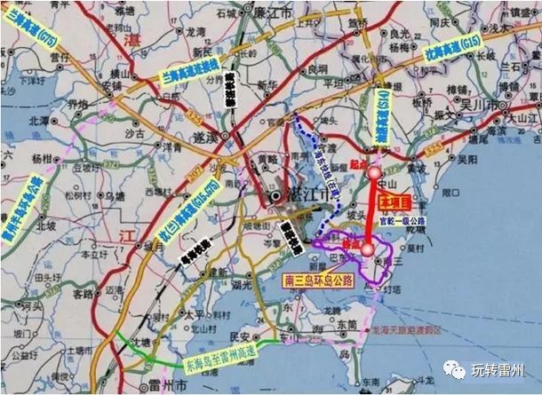 跨海高速 环城高速南三岛大桥开工建设 湛江环城高速南三岛大桥(坡头