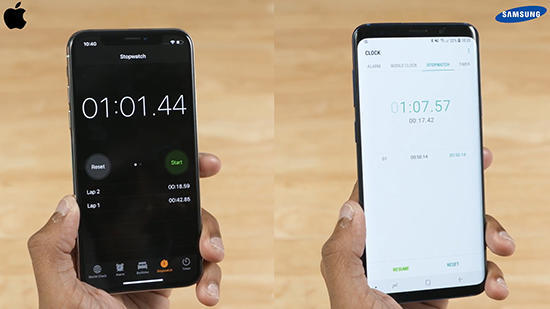 三星S9+速度对比苹果X:9810处理器性能还是有
