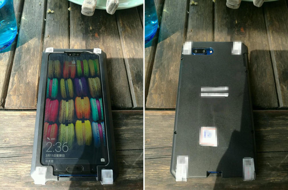 华为荣耀10真机曝光 异形全面屏加人脸识别剑