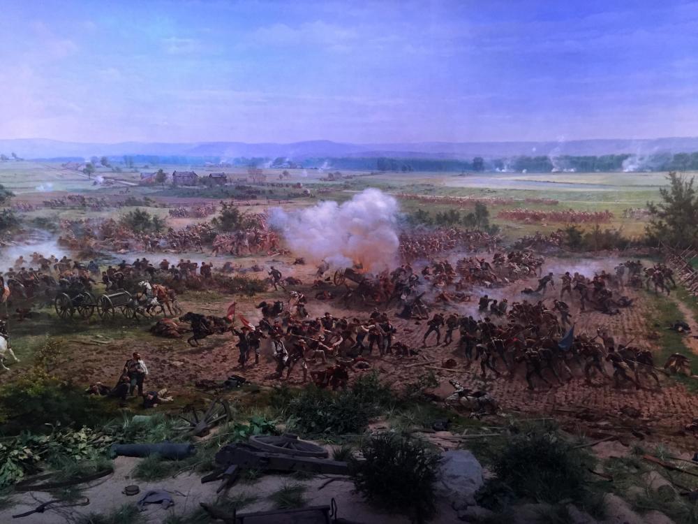 触碰160多年前的弹痕!美国南北战争葛底斯堡战