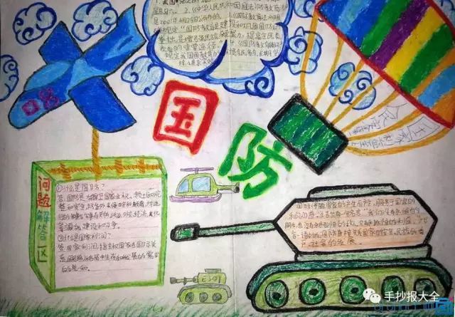 心系国防手抄报主题精选
