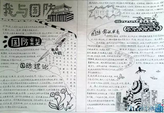 心系国防手抄报主题精选