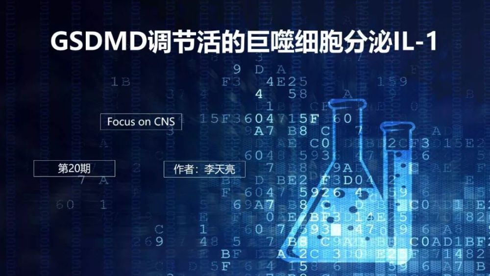 Gsdmd调节活的巨噬细胞分泌il 1 看点快报