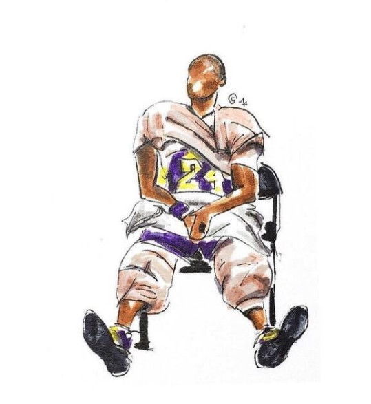 篮球:nba巨星的另类插画,真是有意思!