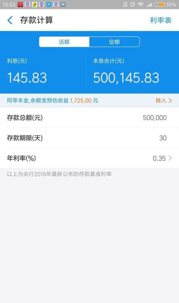 有50万放支付宝里的余利宝,是不是可以不上班了?