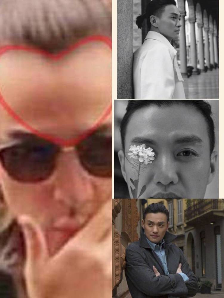 胡歌发际线实力抢镜,36岁发际线太高了,和他们相比不扎小辫更帅