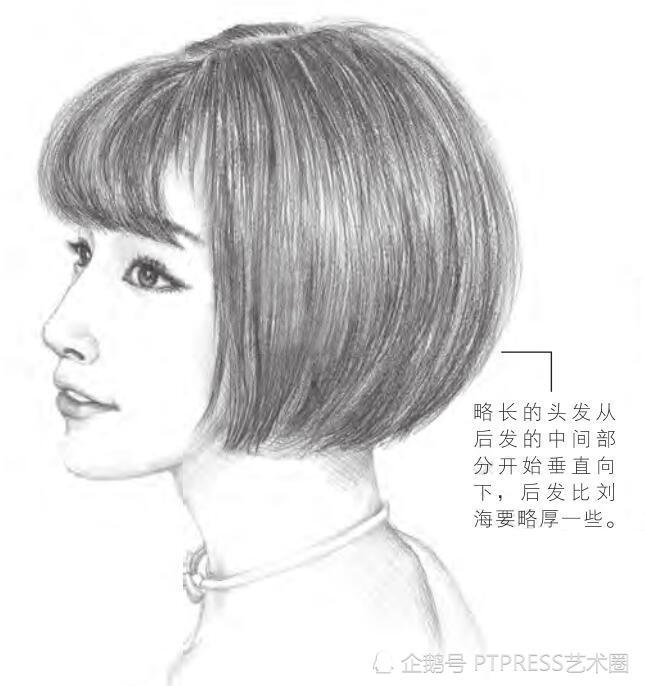 素描发型很难?给你详细美少女发型绘制技法,默默收藏吧!