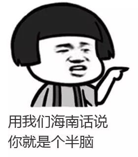 海南人!斗图从不怕输,毕竟那么多本土表情包不是白存的!