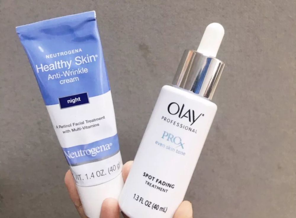 Olay小白瓶+露得清A醇保湿晚霜=白的发光 哈哈