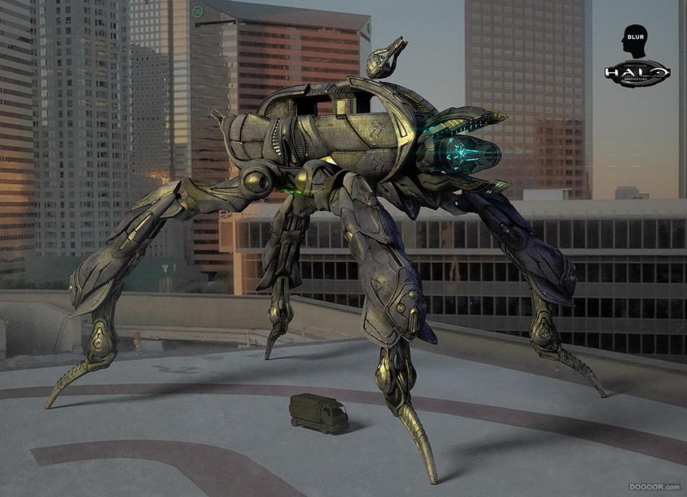 科幻电影级机械机甲战斗装备插画集,很逼真