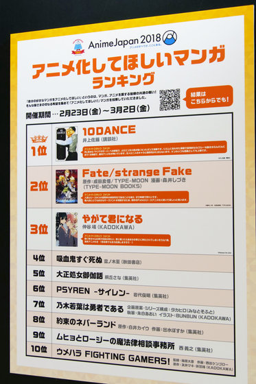 AnimeJapanѡϣĲıද