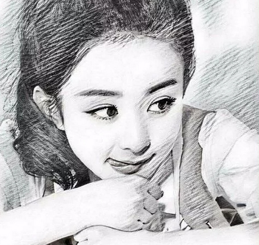 10位女明星的素描画像 谁最像 你能认出几个 看点快报