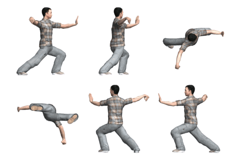 3d动漫版二十四式太极拳,人人可学会