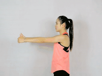 取站立/坐位,双臂伸直 反复由前平举——侧平举——上举 一次10-15下