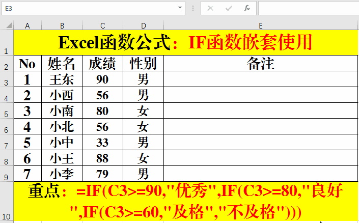 excel函数公式:含金量极高的if及其变异函数的神应用